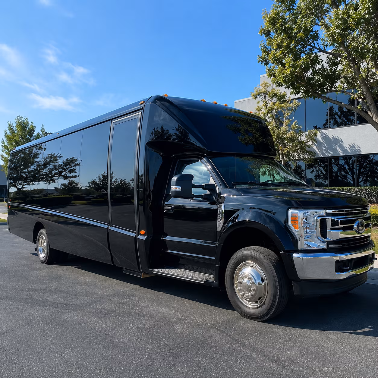 Abilene abilene airport transportation party bus exterior