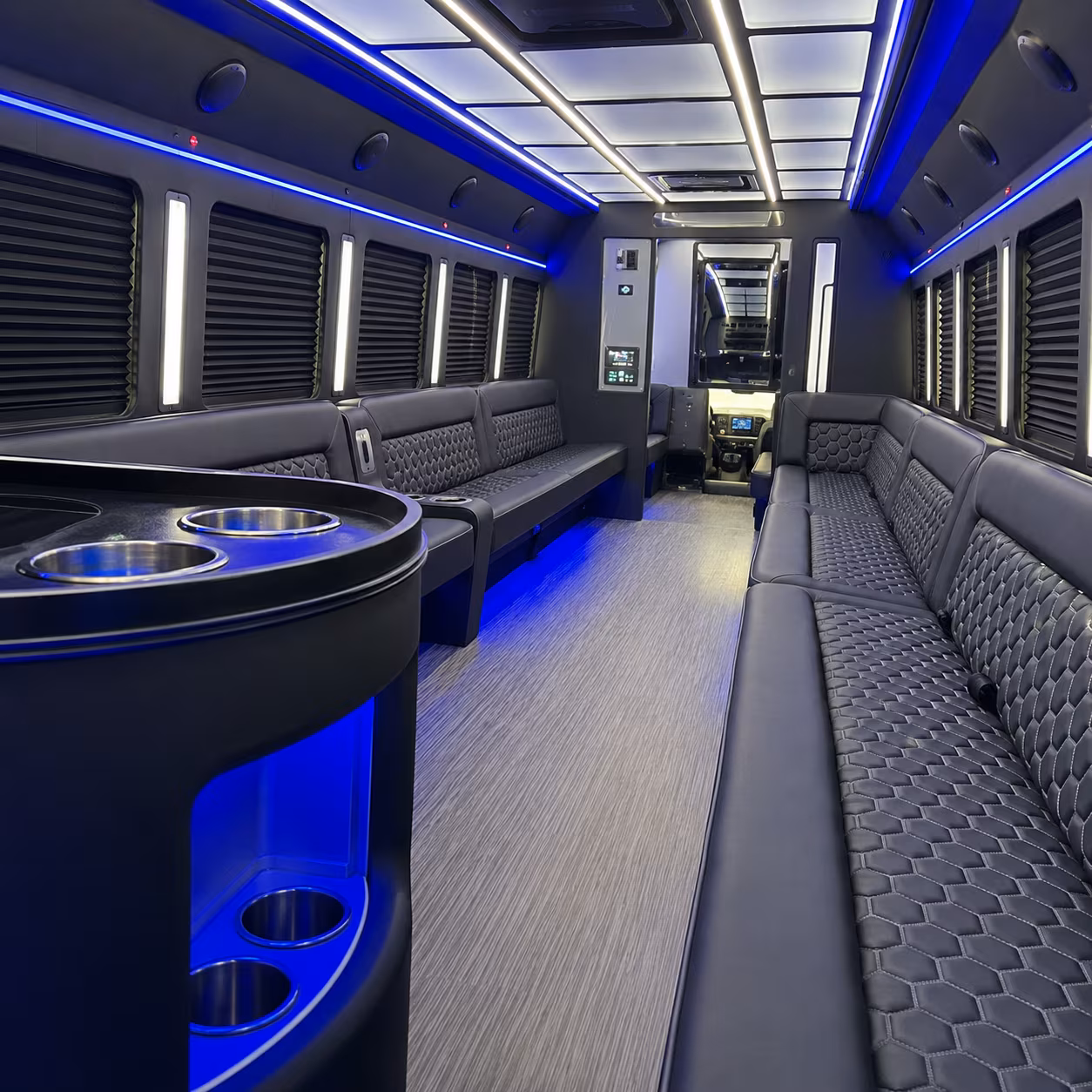 Abilene abilene bachelor bachelorette party bus rental party bus exterior
