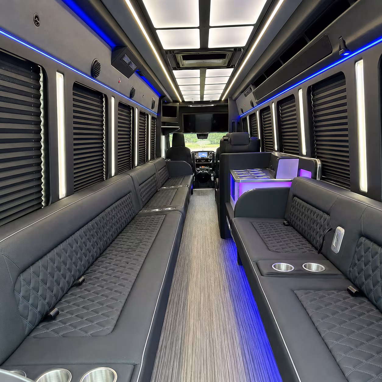 Abilene abilene private event party bus rental party bus interior