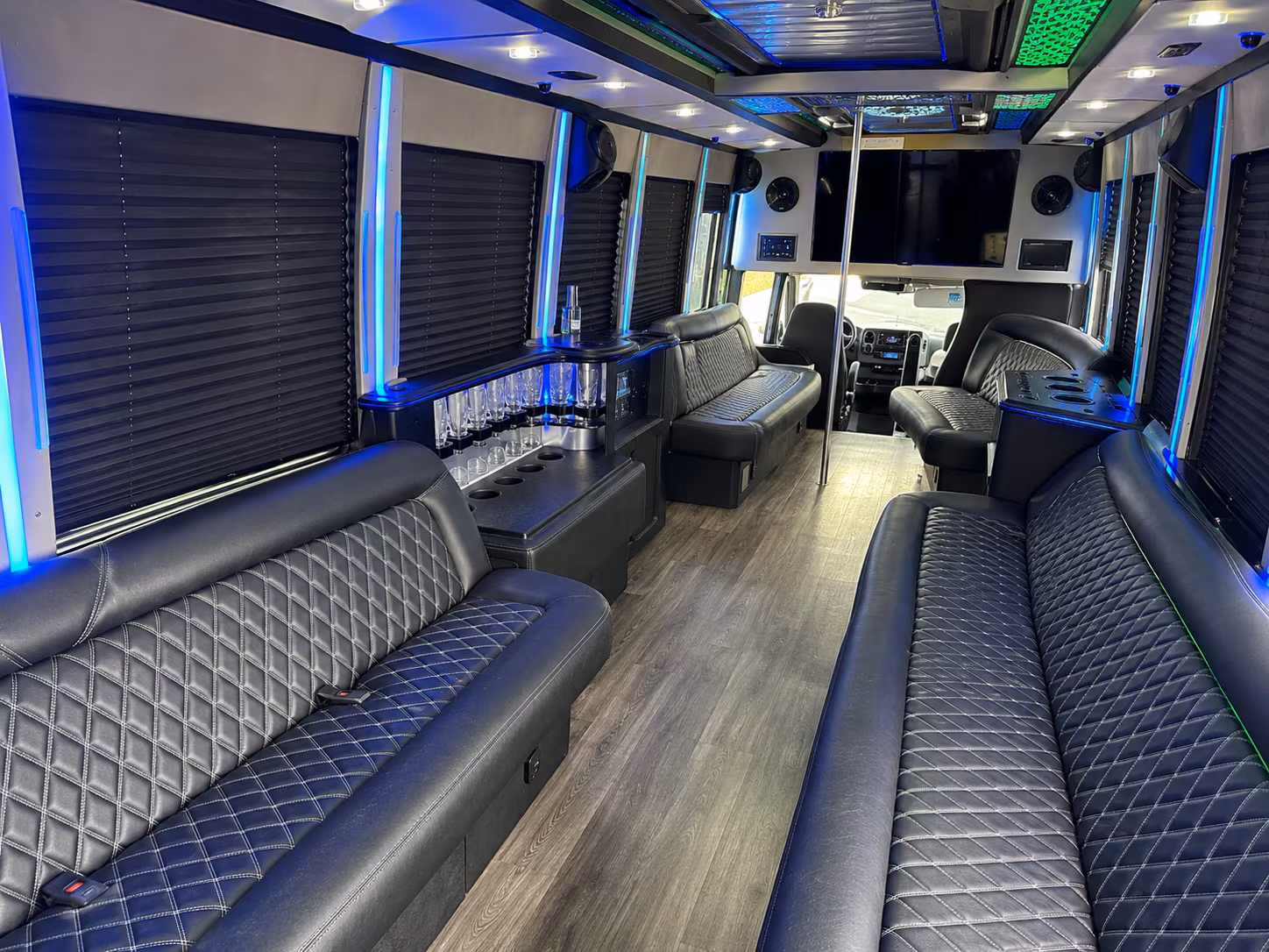 Abilene abilene prom party bus rental party bus exterior