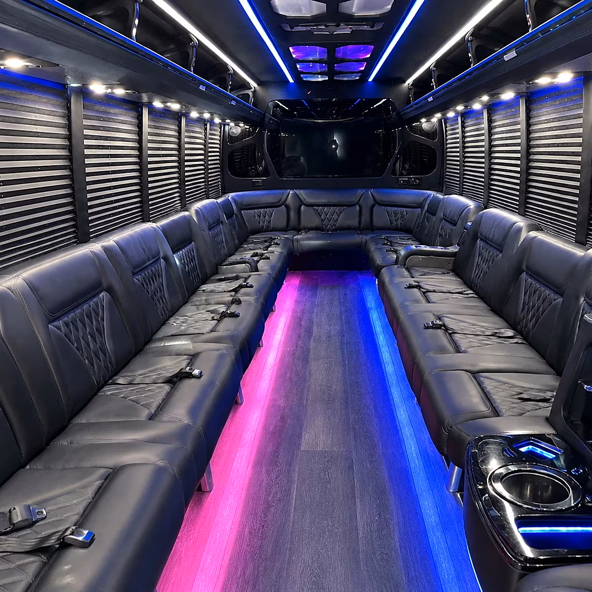 Abilene abilene prom party bus rental party bus interior