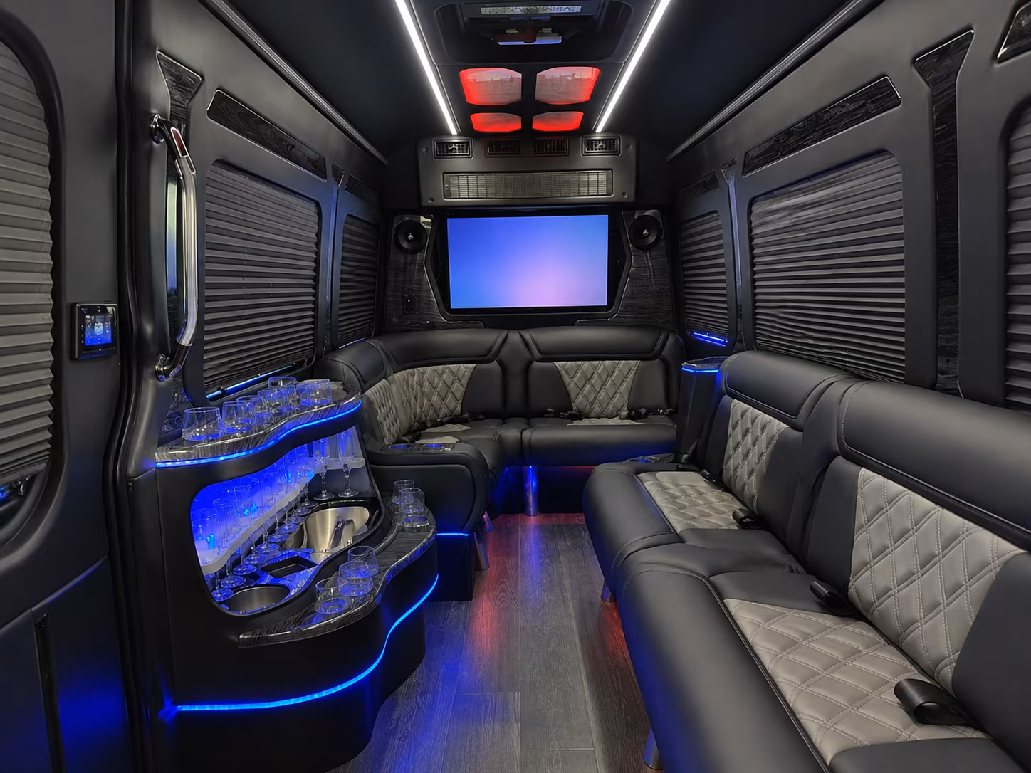 Abilene abilene school event bus rental party bus exterior