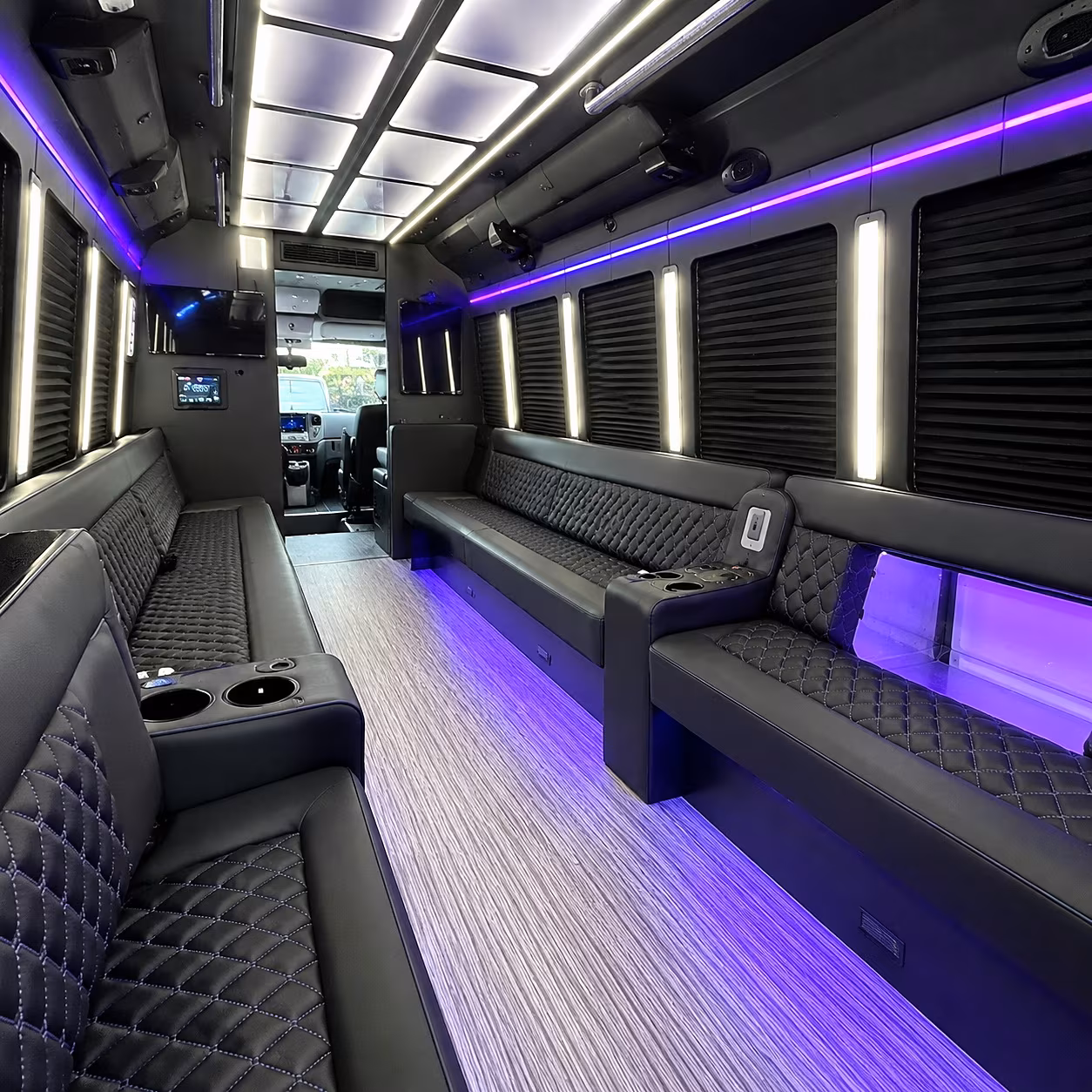 Abilene abilene winery tour pub crawl party bus rental party bus interior
