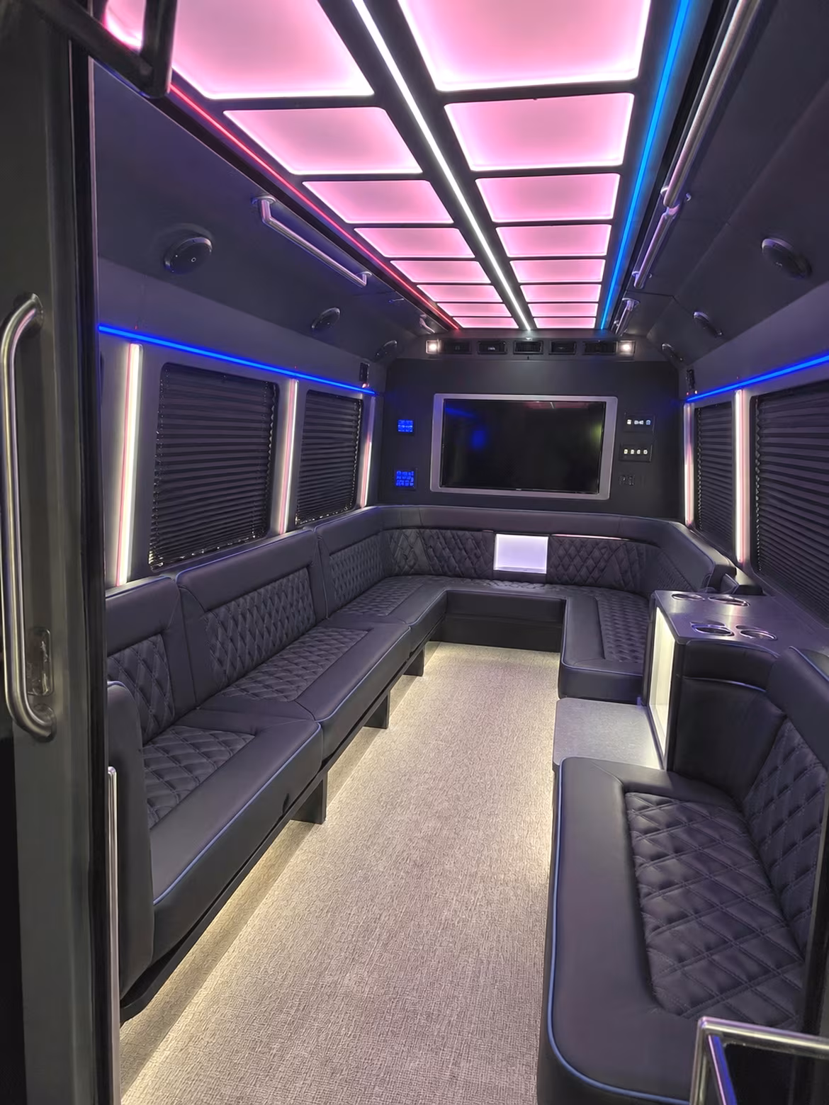Abilene abilene winery tour pub crawl party bus rental party bus interior