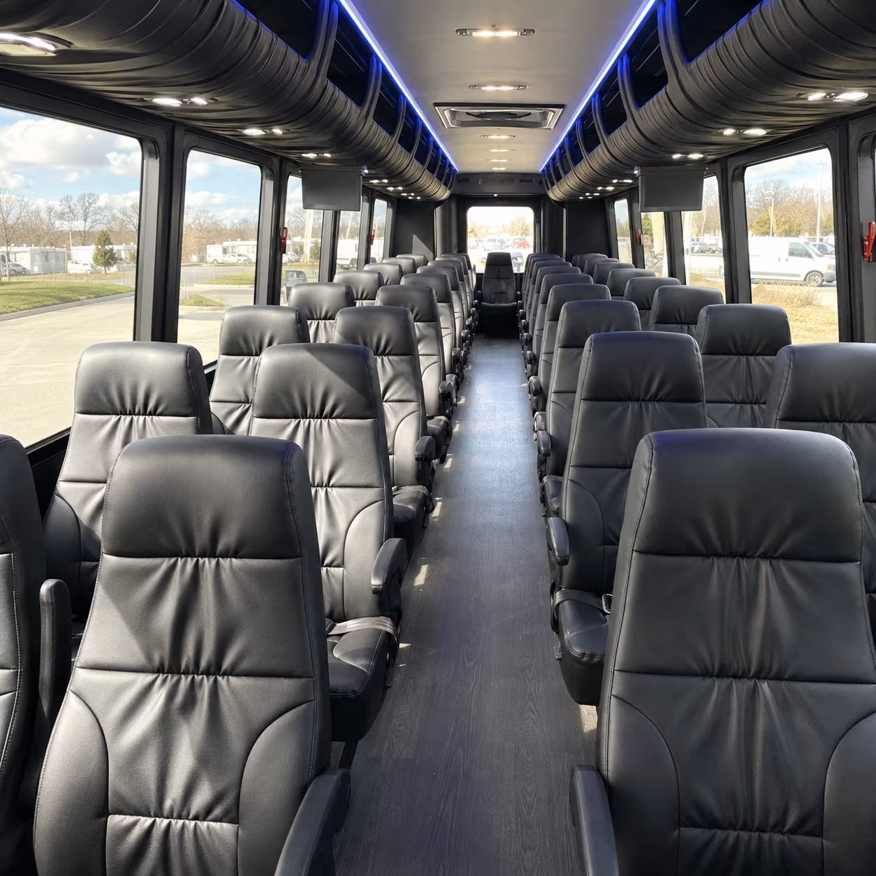 Abilene Airport Shuttle & Transportation party bus interior
