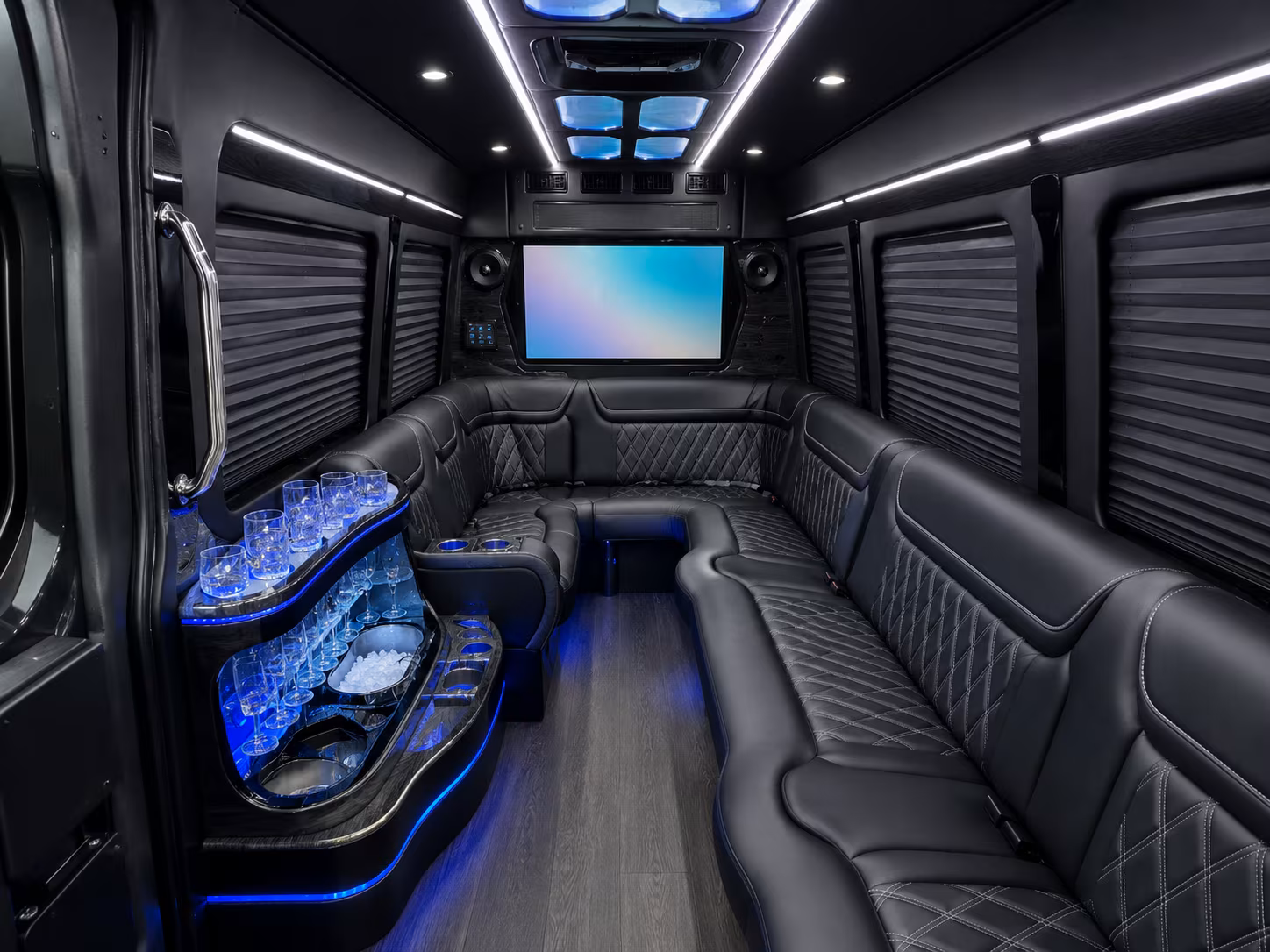 Abilene Corporate Transportation party bus interior