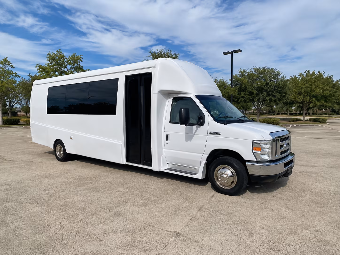 Abilene Wedding Transportation party bus interior