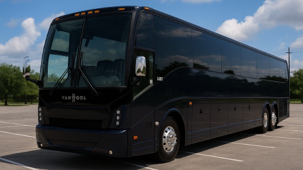 Exterior of Charter Bus Company Abilene's 48 Passenger Charter Bus in Abilene