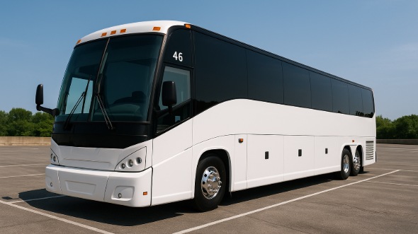 Exterior of Charter Bus Company Killeen's 50 Passenger Party Bus in Killeen