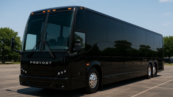 Exterior of Charter Bus Company Abilene's 51 Passenger Charter Bus in Abilene